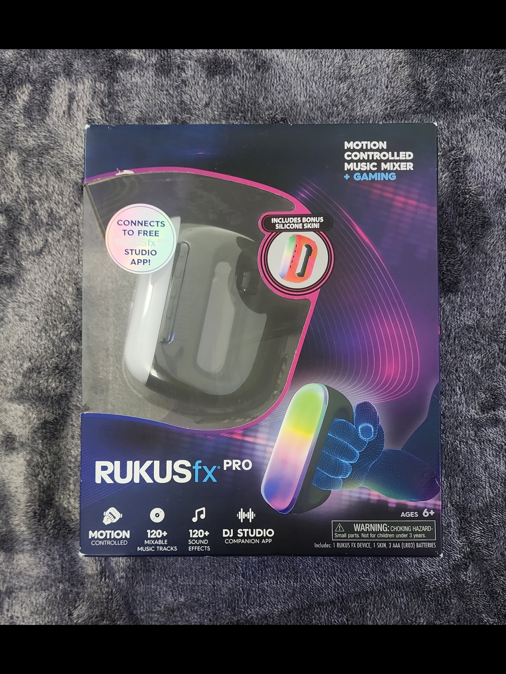 RUKUS FX PRO Hand-Held Motion Controlled Music Mixer Gaming+Silicone Skin - NEW
